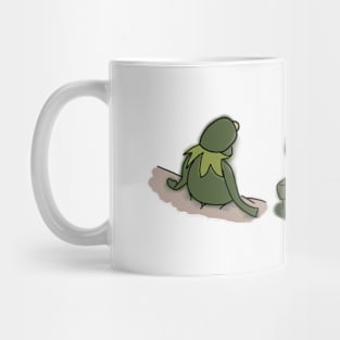 sad frog meme Mug